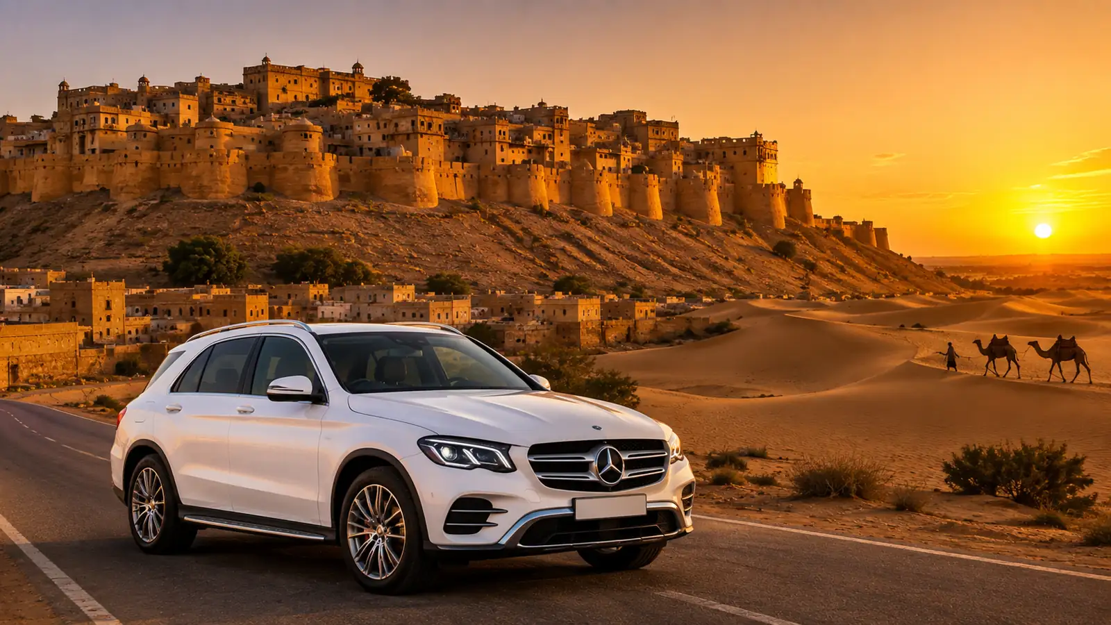 Jaisalmer luxury car tour with driver in Rajasthan
