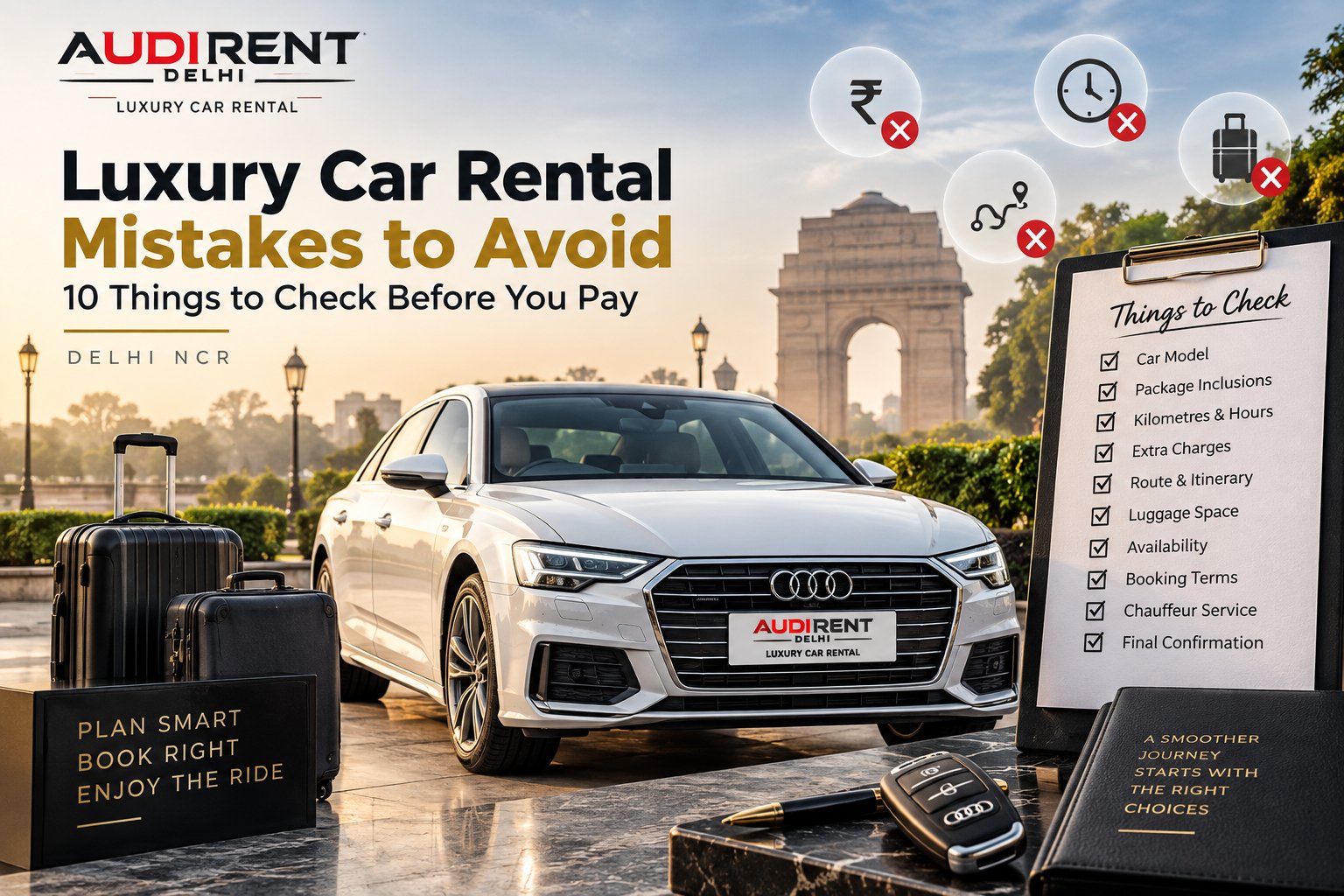 Luxury car rental mistakes to avoid in Delhi NCR – Audi Rent Delhi