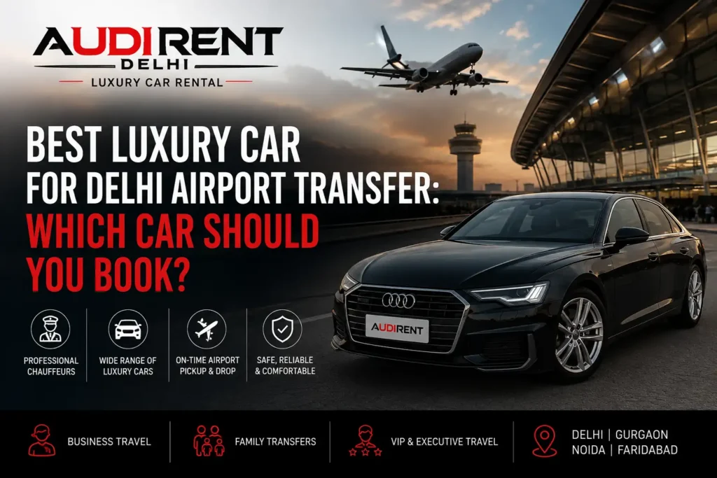 Best luxury car for Delhi Airport transfer with chauffeur