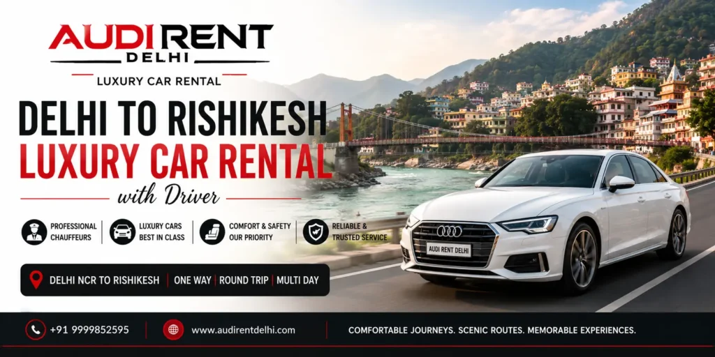 Delhi to Rishikesh car rental with driver