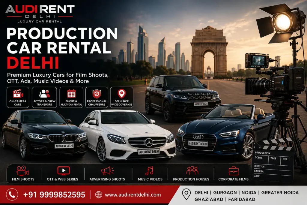 Production Car Rental Delhi for Film & OTT Shoots