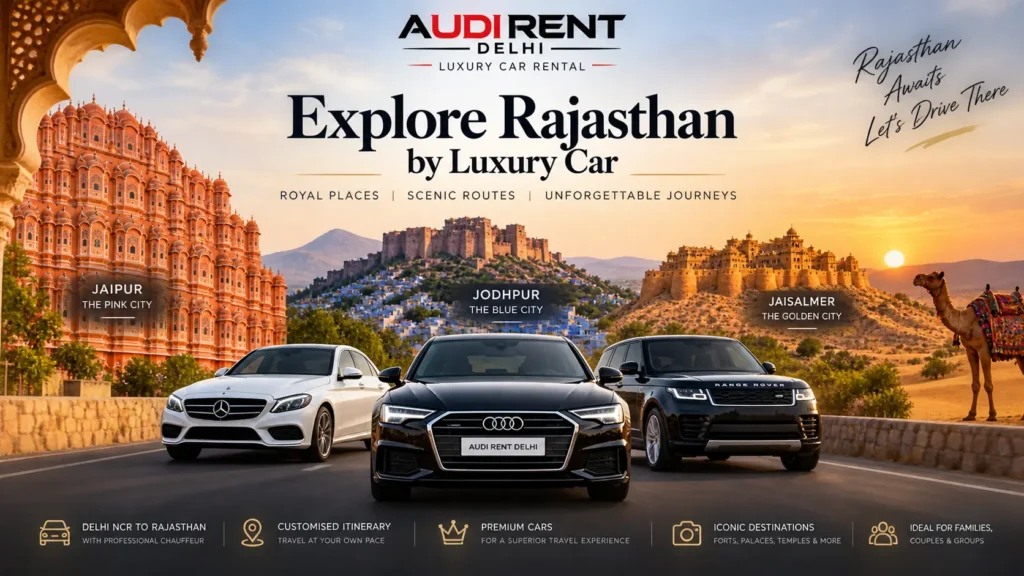 Explore Rajasthan by luxury car from Delhi with chauffeur – Audi Rent Delhi