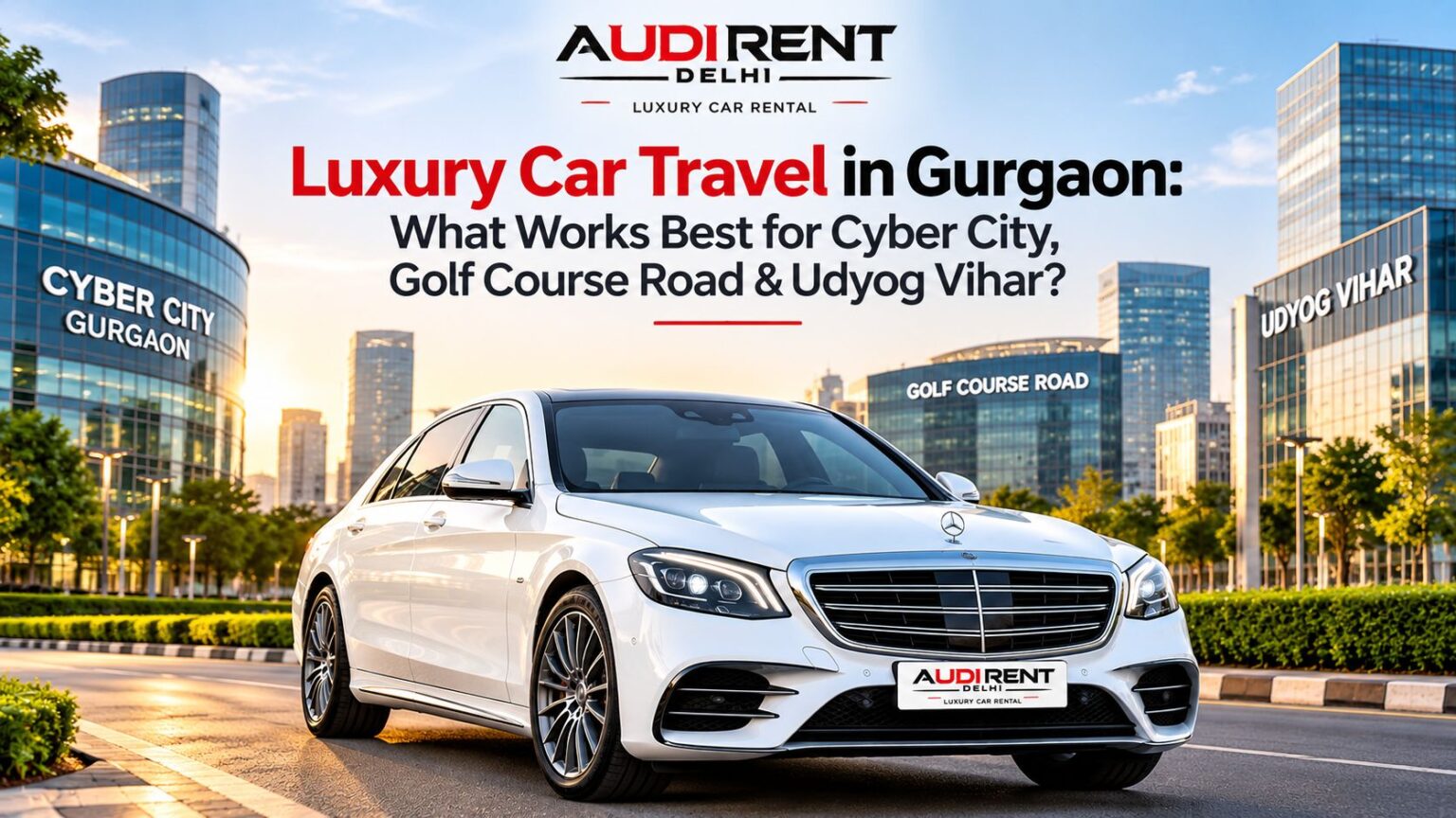 Luxury Car Travel in Gurgaon: Cyber City, Golf Course Road & Udyog Vihar